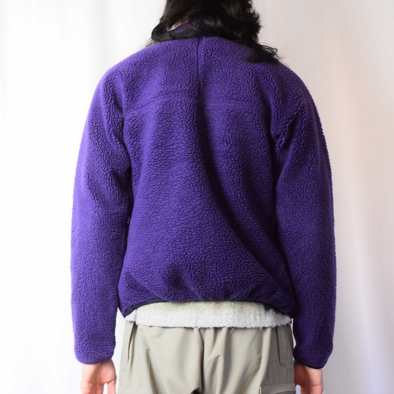 90年代 90s パタゴニア アメリカ製 アウトドア フリースジャケット 紫