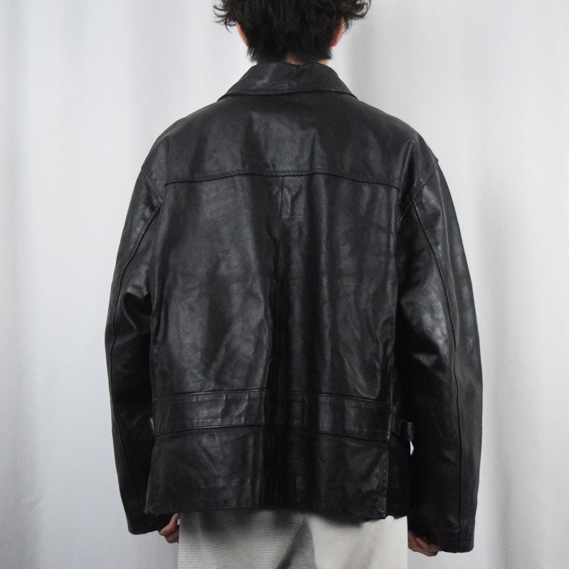黒 ブラック 革ジャン │ヴィテージ古着屋Feeet 通販 名古屋 大須 メンズ