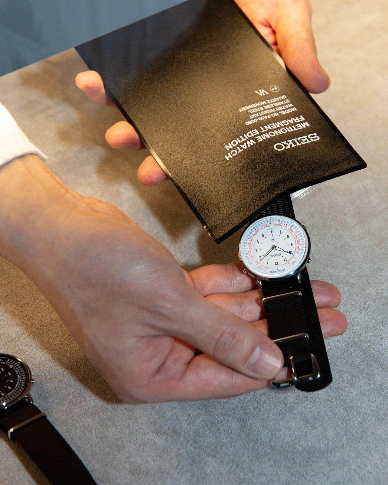 セイコー×フラグメント「メトロノームウオッチ」分針の動きでテンポが