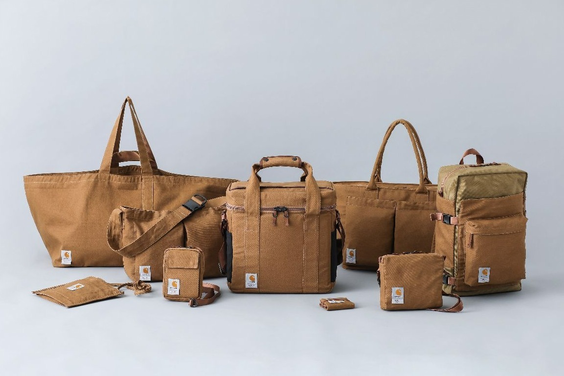 カーハート×ラミダスのコラボバッグ、“ダックキャンバス生地”のDJ