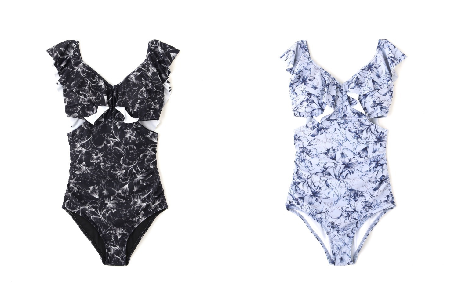 ジル バイ ジルスチュアート24年春夏スイムウェア、花柄ワンピース