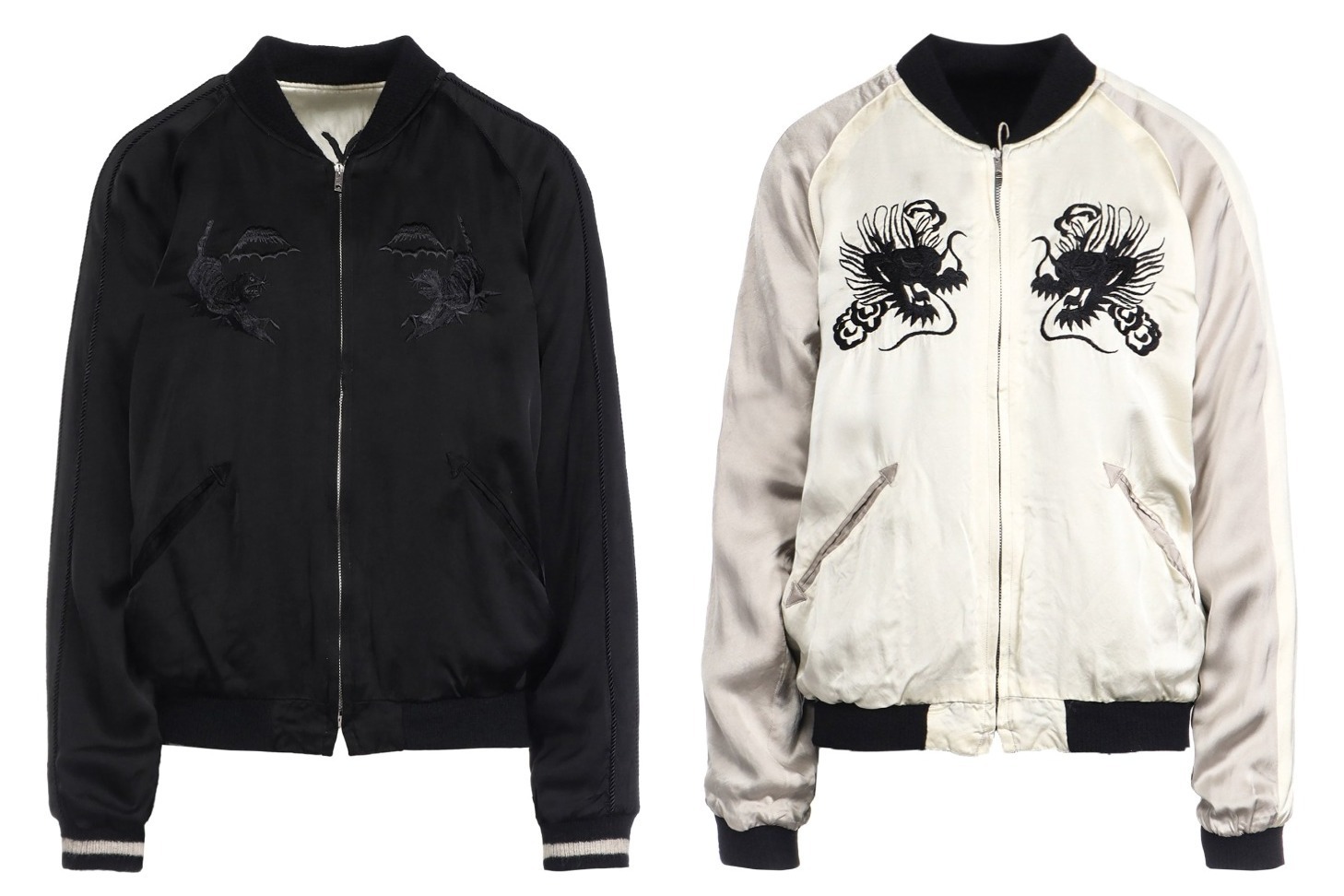 Y's×テーラー東洋のリバーシブルスカジャン、“富士山や舞妓”モチーフを