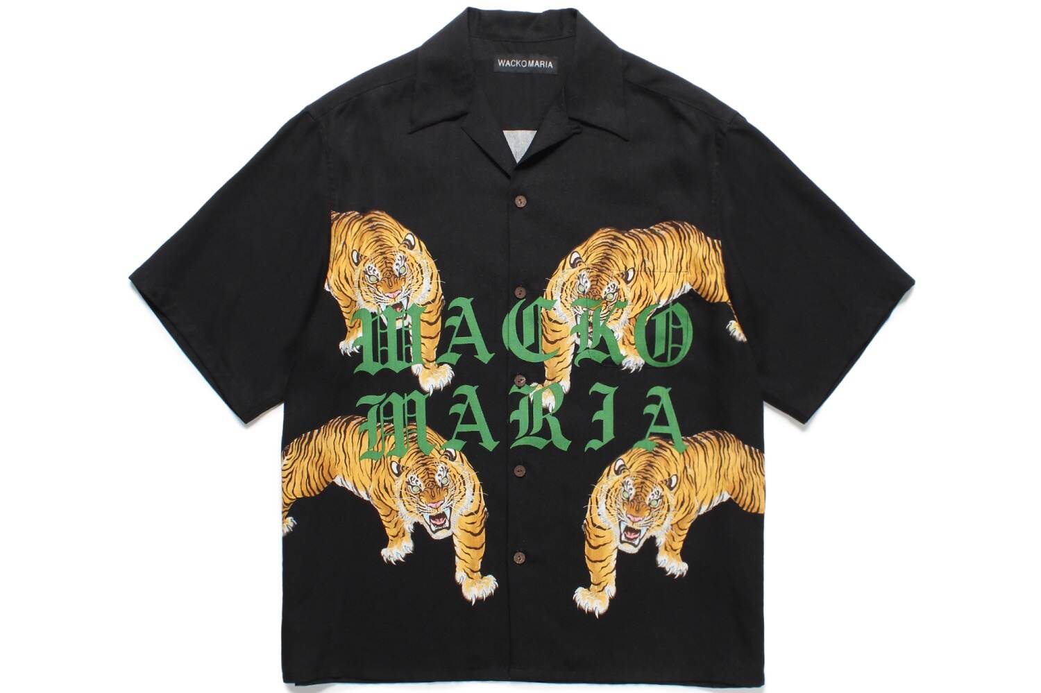 ワコマリア“タイガー”総柄のハワイアンシャツ＆刺繍Tシャツ、タトゥー