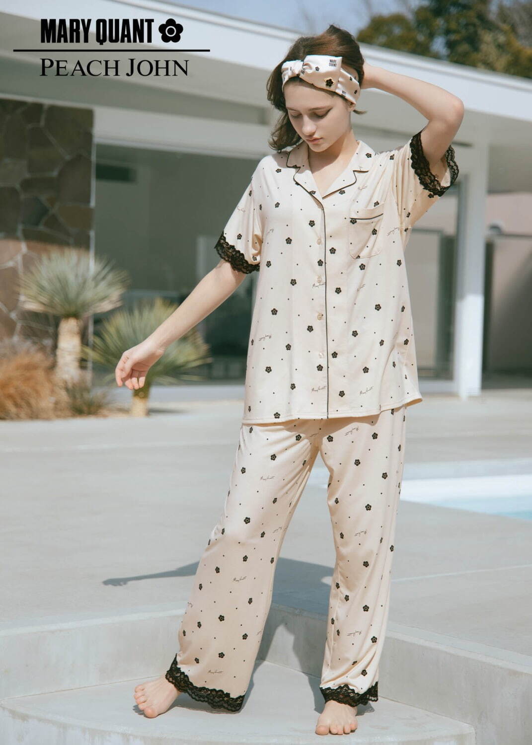 ピーチ・ジョン×マリークワント第2弾、デイジーモチーフ刺繍とドット柄