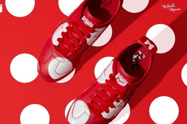 オニツカタイガー、ミッキーのシルエットやミニーマウスのポルカドット