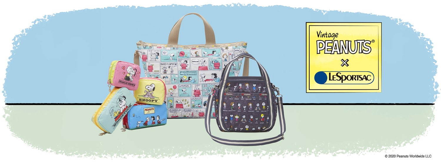 レスポートサック×ピーナッツ、60～70年代スヌーピーを描いた