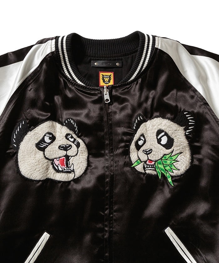 マインデニム×ヒューマンメイド“パンダ刺繍”のスカジャン、デニムの
