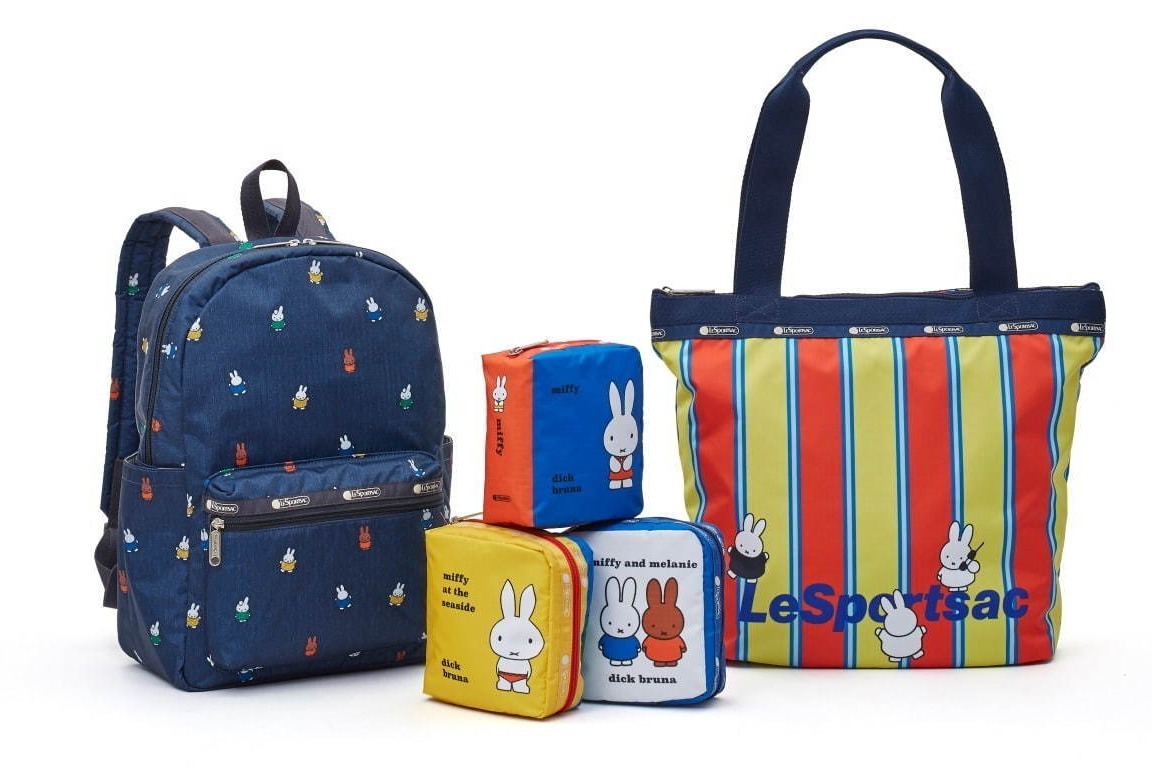 レスポートサック「ミッフィー」の絵本ポーチ、デニム調バックパックや