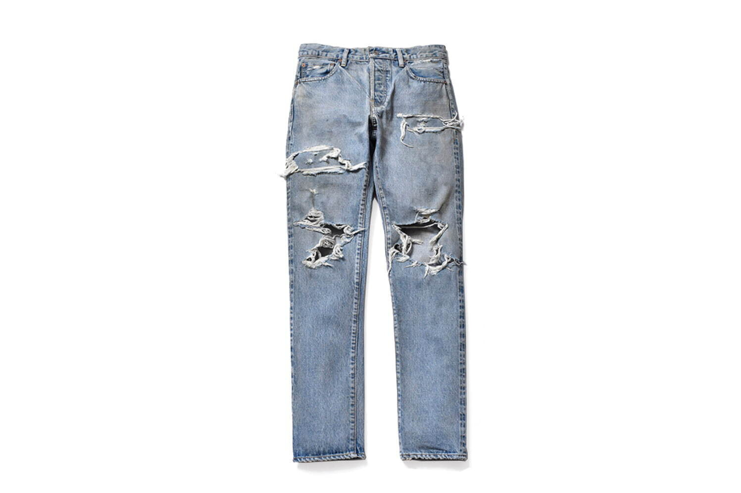 マインデニム×登坂広臣のCDL“ダメージ加工＆リペア”施したジーンズや