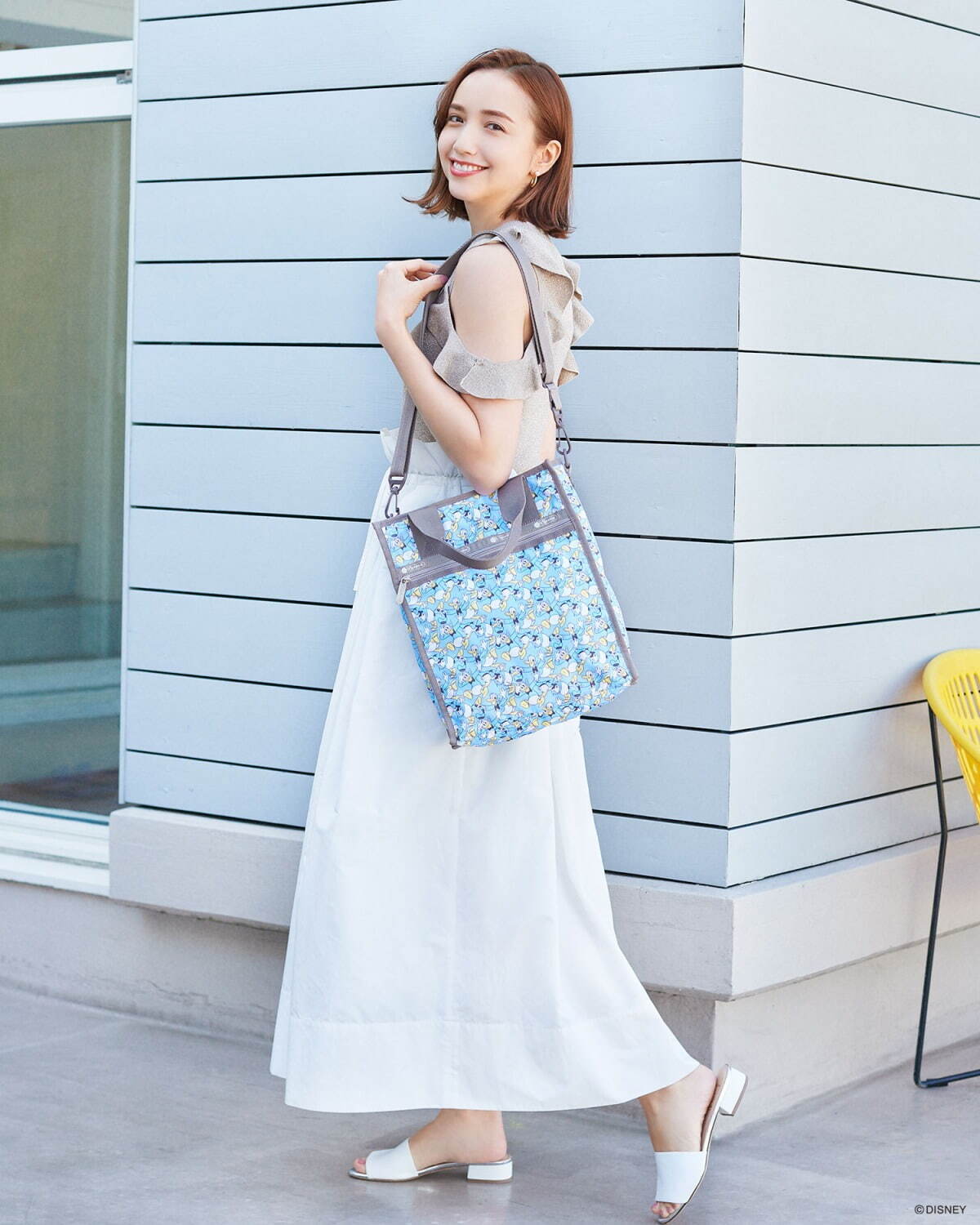 レスポートサック、ディズニー“ドナルドダック”主役のボストンバッグ