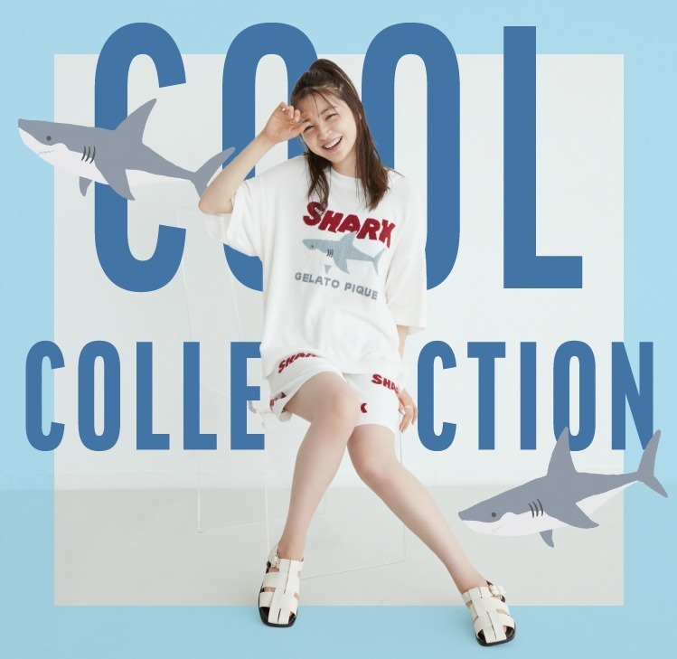 ジェラート ピケ「シャークモチーフ」のひんやりルームウェア