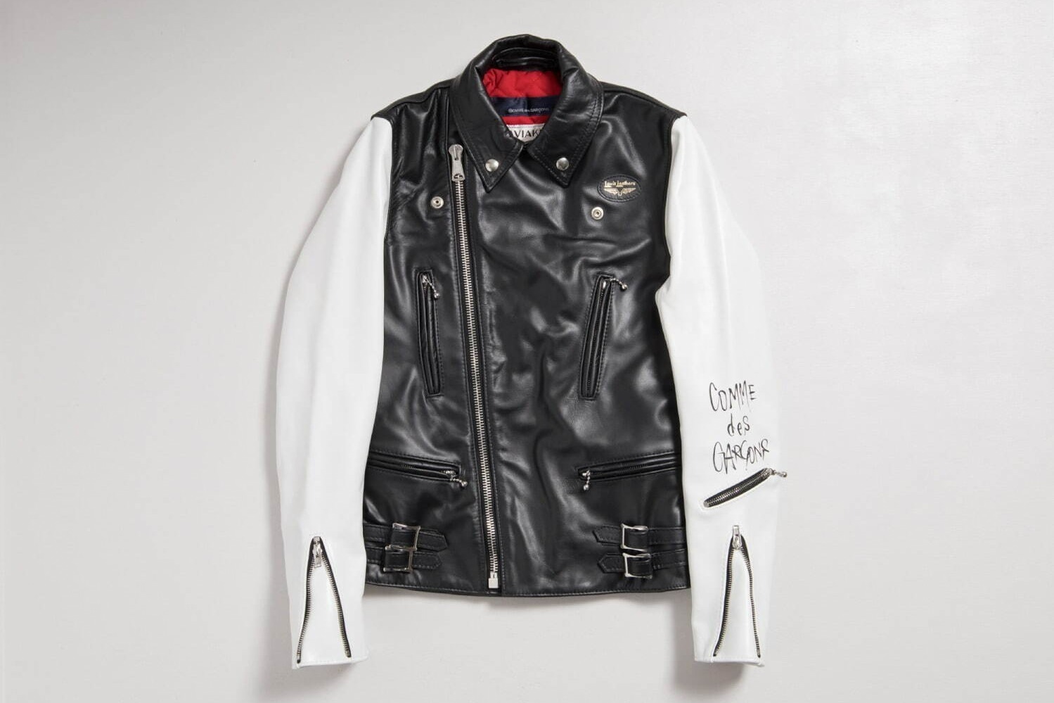 コム デ ギャルソン×ルイスレザーズの青山店限定ライダースジャケット