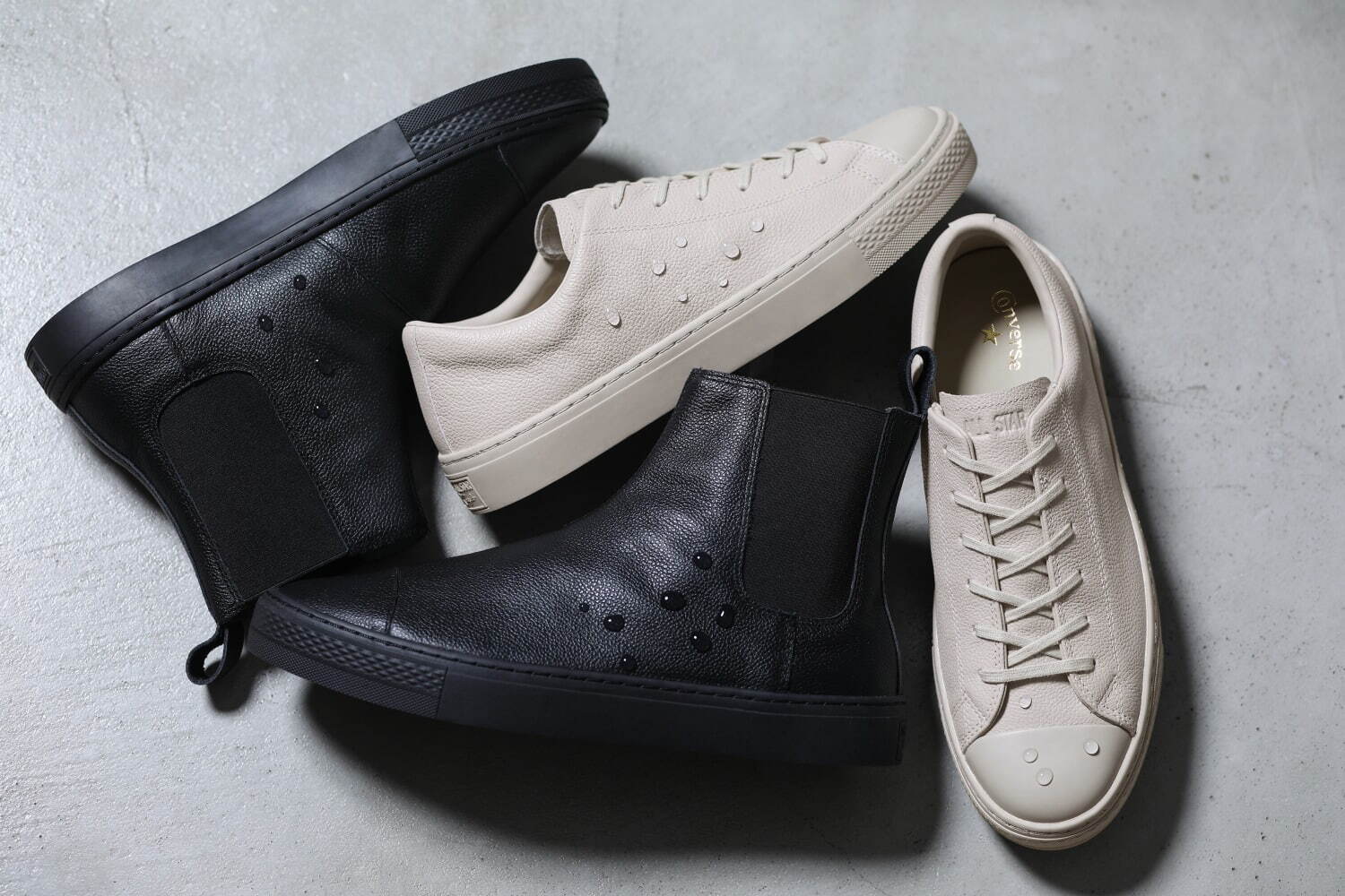 コンバース「オールスター クップ」新作スニーカー、撥水レザーを使っ