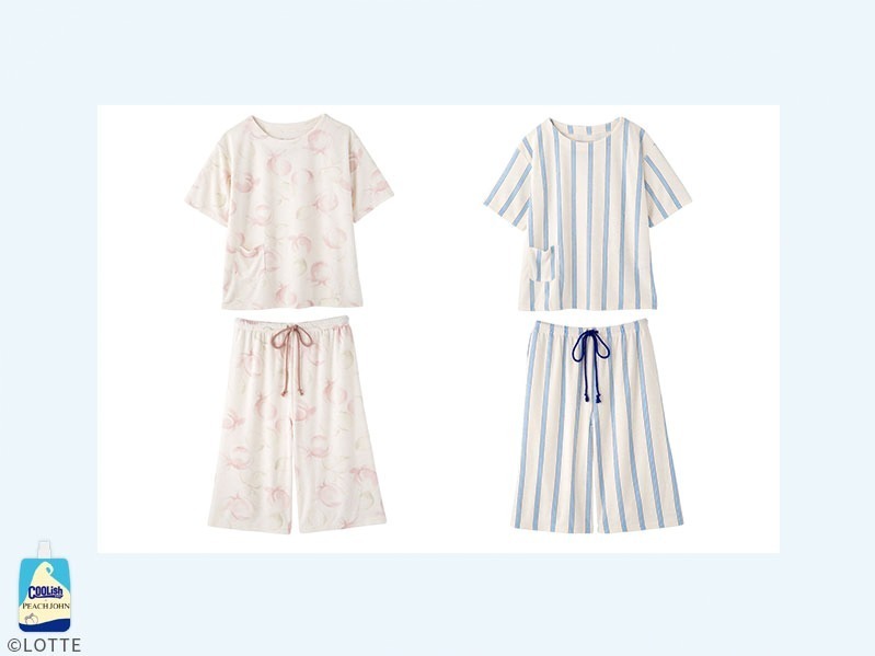 ピーチ・ジョン“飲むアイス”「クーリッシュ バニラ」着想ストライプ柄