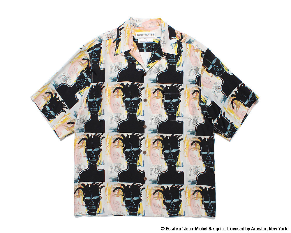 ワコマリア×ジャン＝ミシェル・バスキア、作品を総柄で落とし込んだ