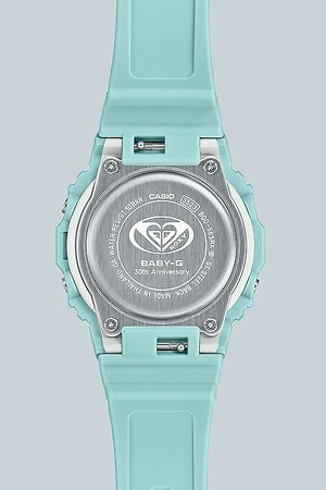 BABY-G×ロキシーのウィメンズ腕時計、角形フォルムに“太陽＆波”の