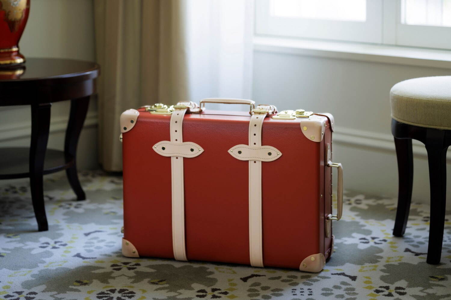 グローブトロッター 英国製 赤 大型 ヴィンテージ キャリーケース