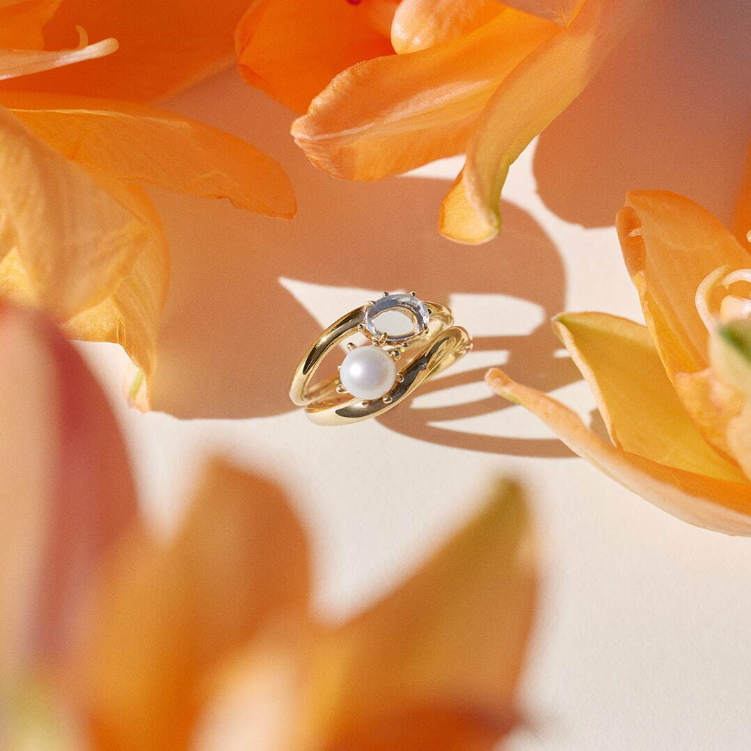 ノジェス24年春の新作ジュエリー、重ね付けで楽しむ“天然石”リング