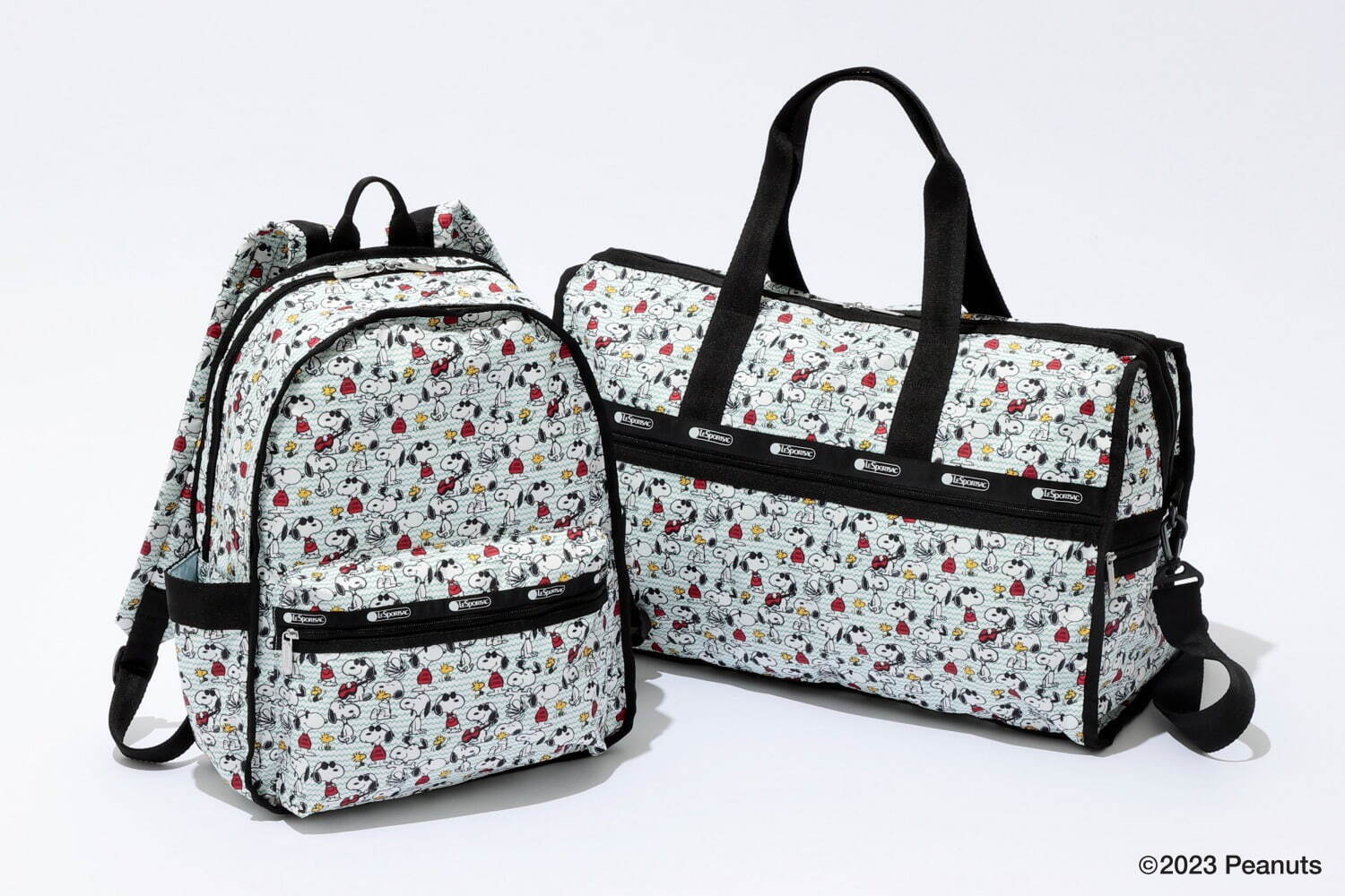 レスポートサック「ピーナッツ」新作バッグ、スヌーピーの顔型リュック