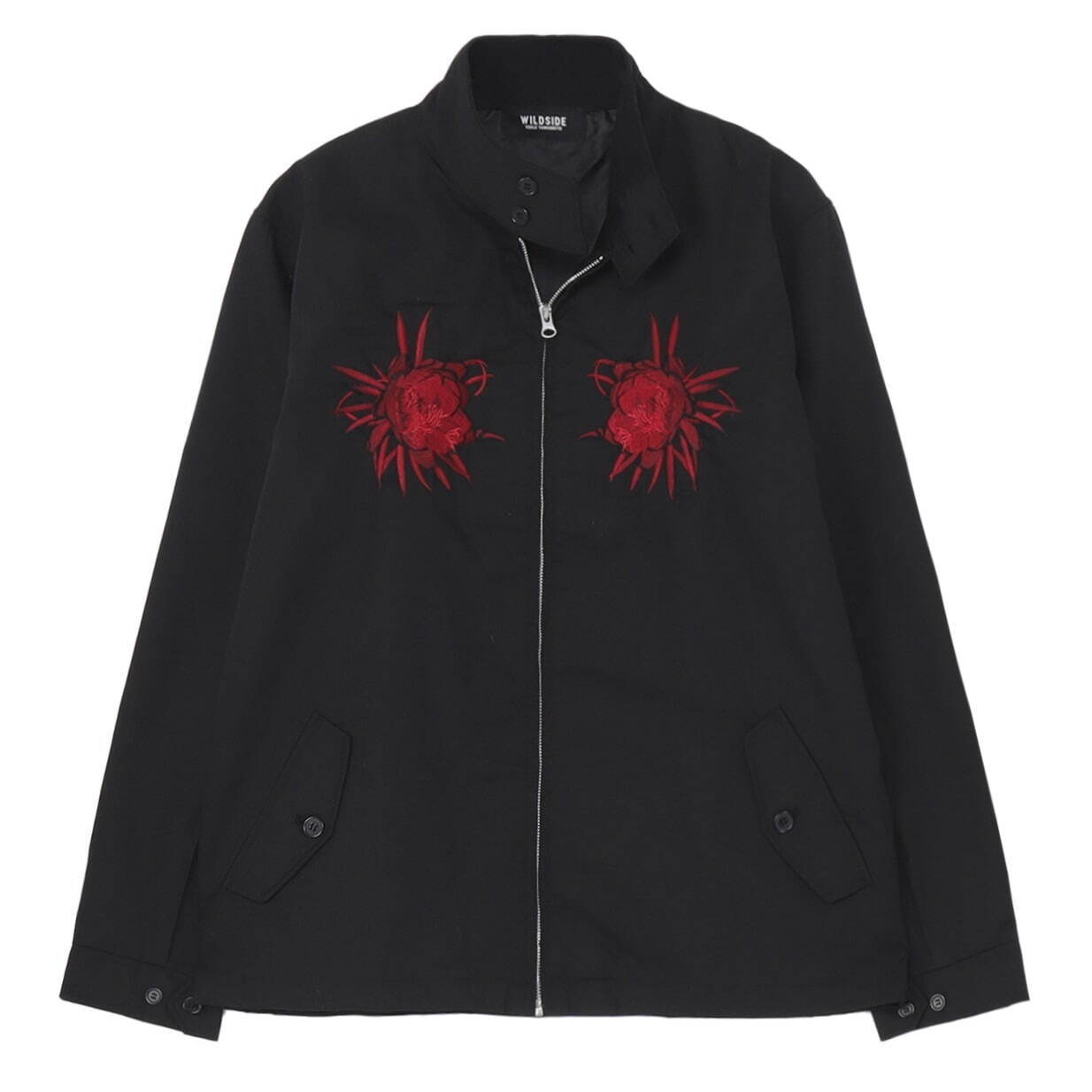 ワイルドサイド ヨウジヤマモト“月下美人”の花刺繍ブルゾン、大容量
