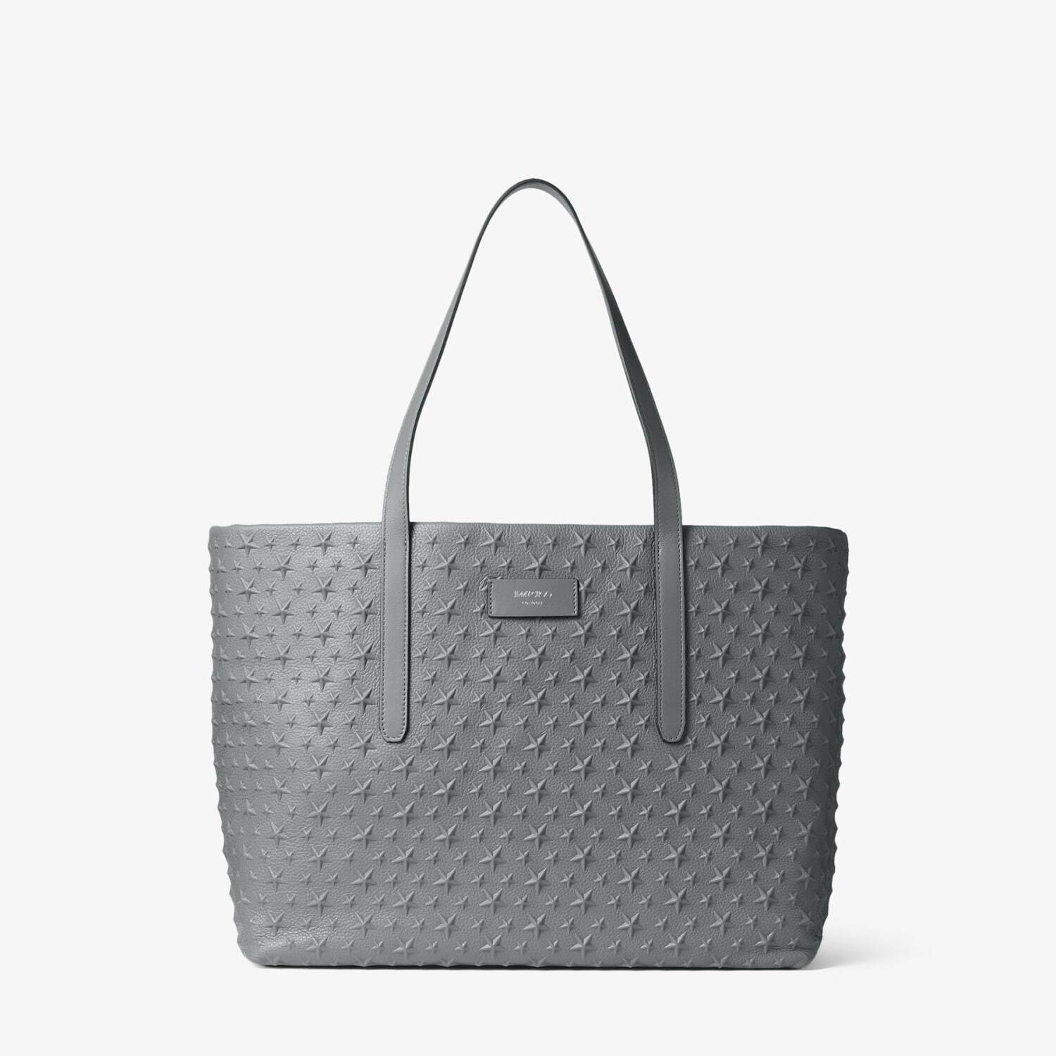 JIMMY CHOO】 グレー トートバッグ星型エンボス加工
