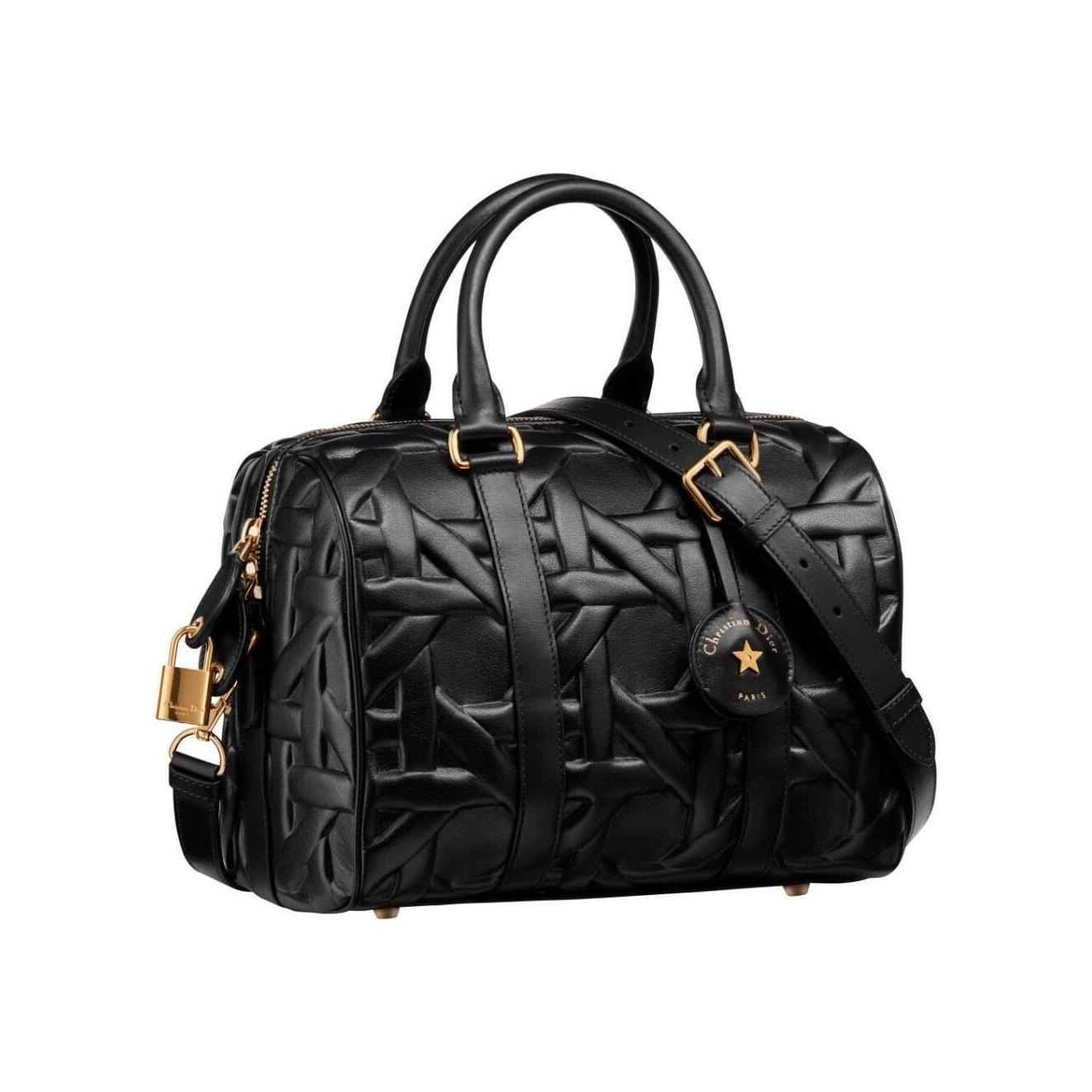 ディオール24年秋冬“ラッキースター＆パドロック”付きボストンバッグ