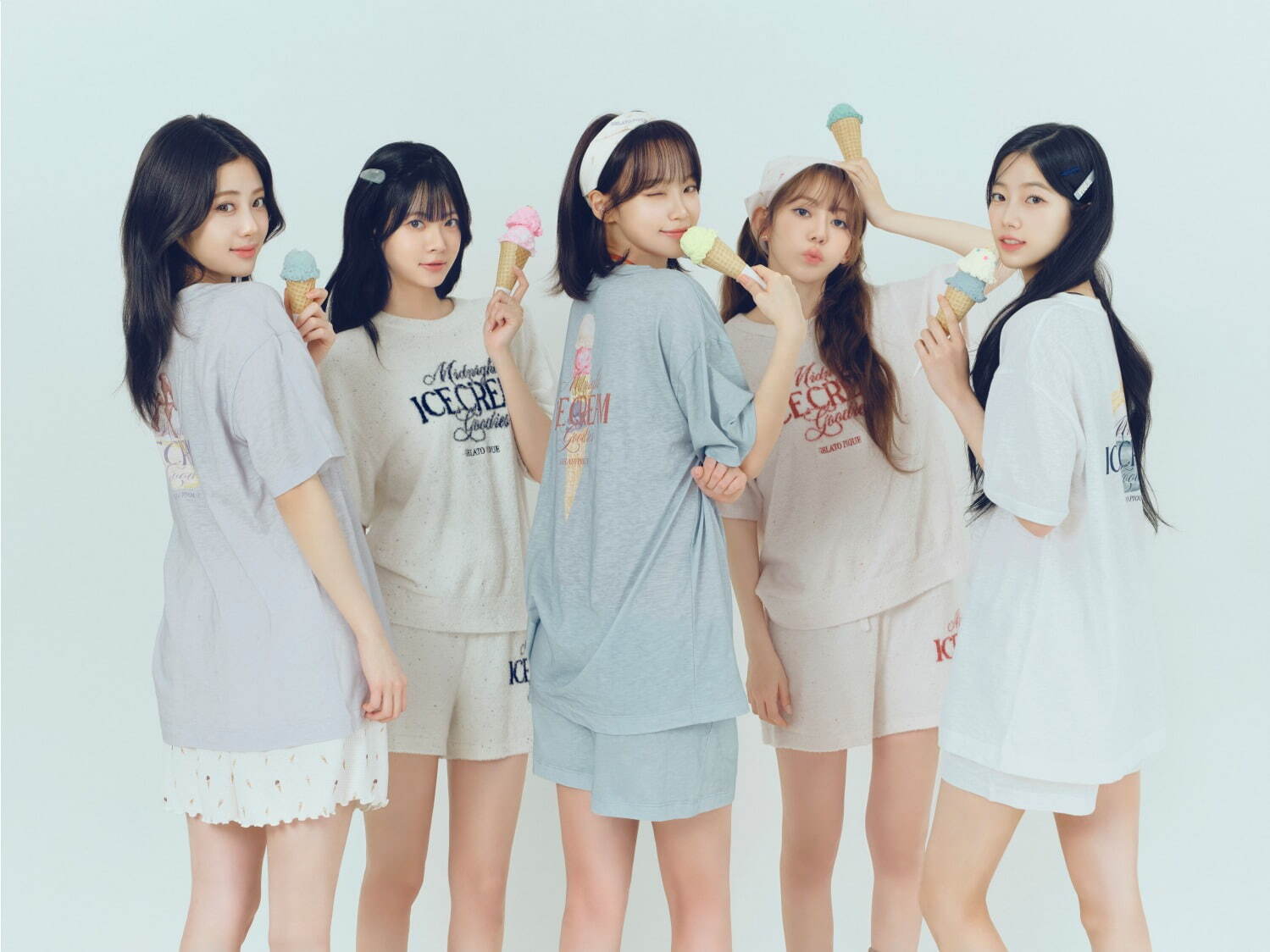 ジェラート ピケ「アイスクリーム」ルームウェア、“淡色”ひんやり