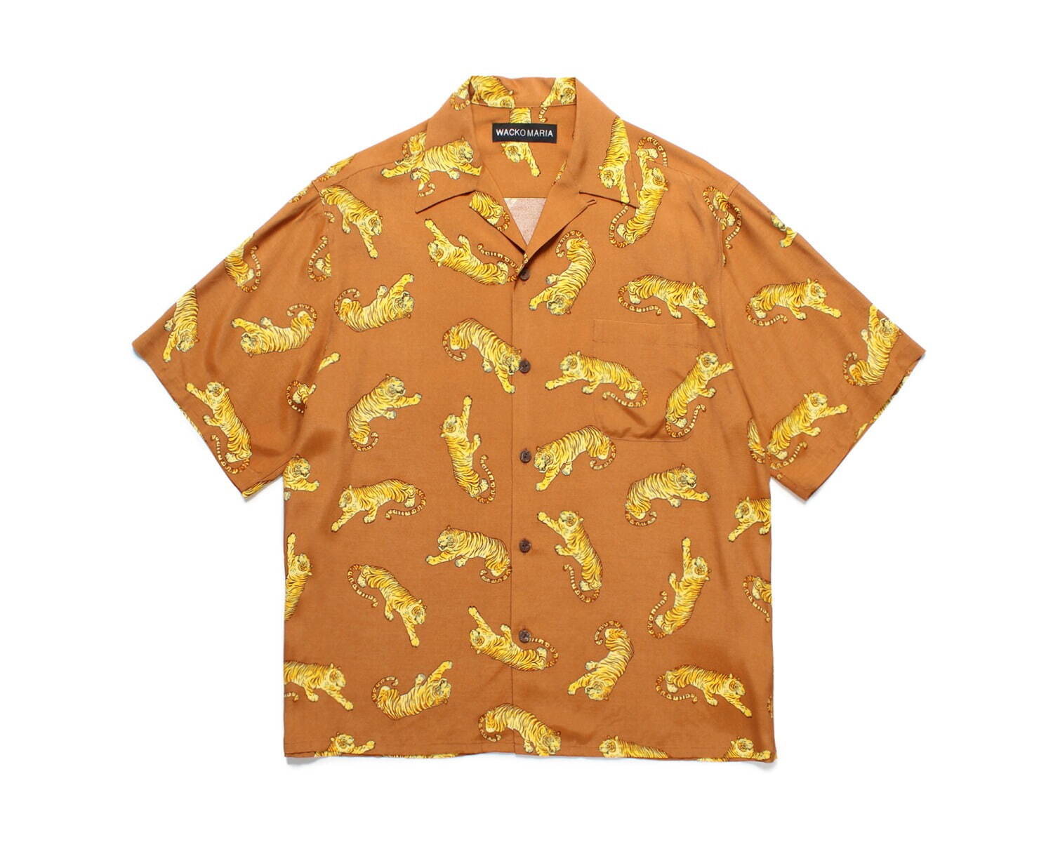ワコマリア“タイガー”総柄のハワイアンシャツ＆刺繍Tシャツ、タトゥー