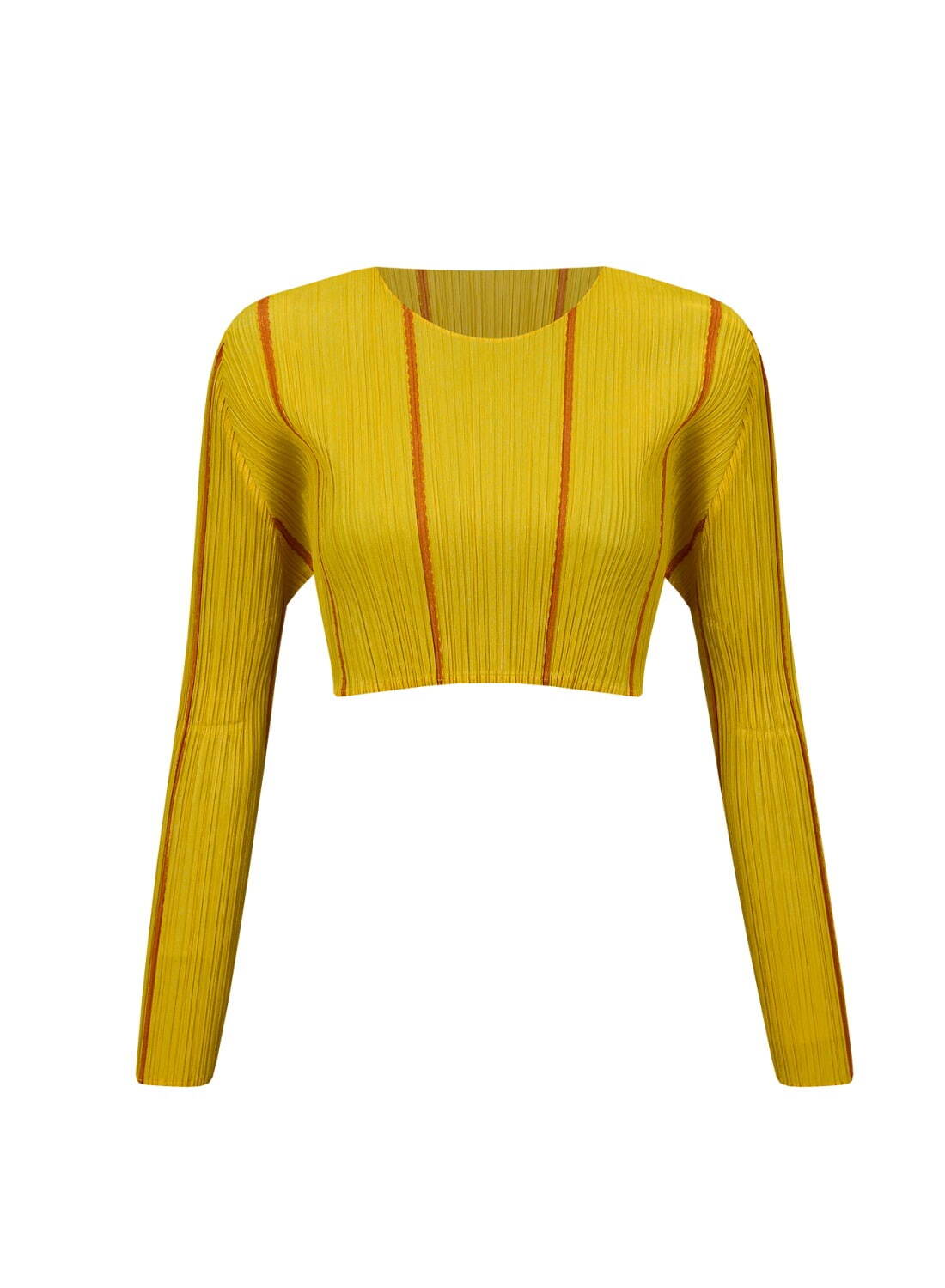 プリーツ プリーズ イッセイ ミヤケの服をまとった女性をカラフルに