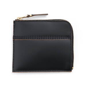 ウォレット・コム デ ギャルソン“3本ステッチ”財布、断ち切りレザーの