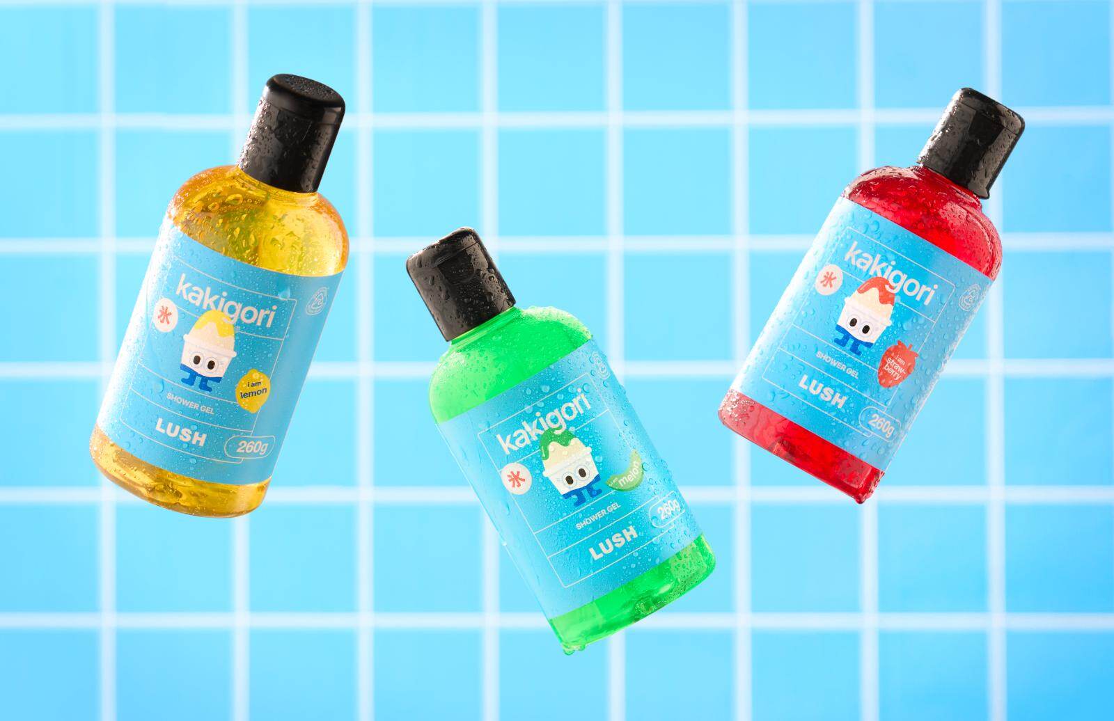 ラッシュ25年夏バスアイテム“かき氷”着想のひんやりシャワージェル、苺