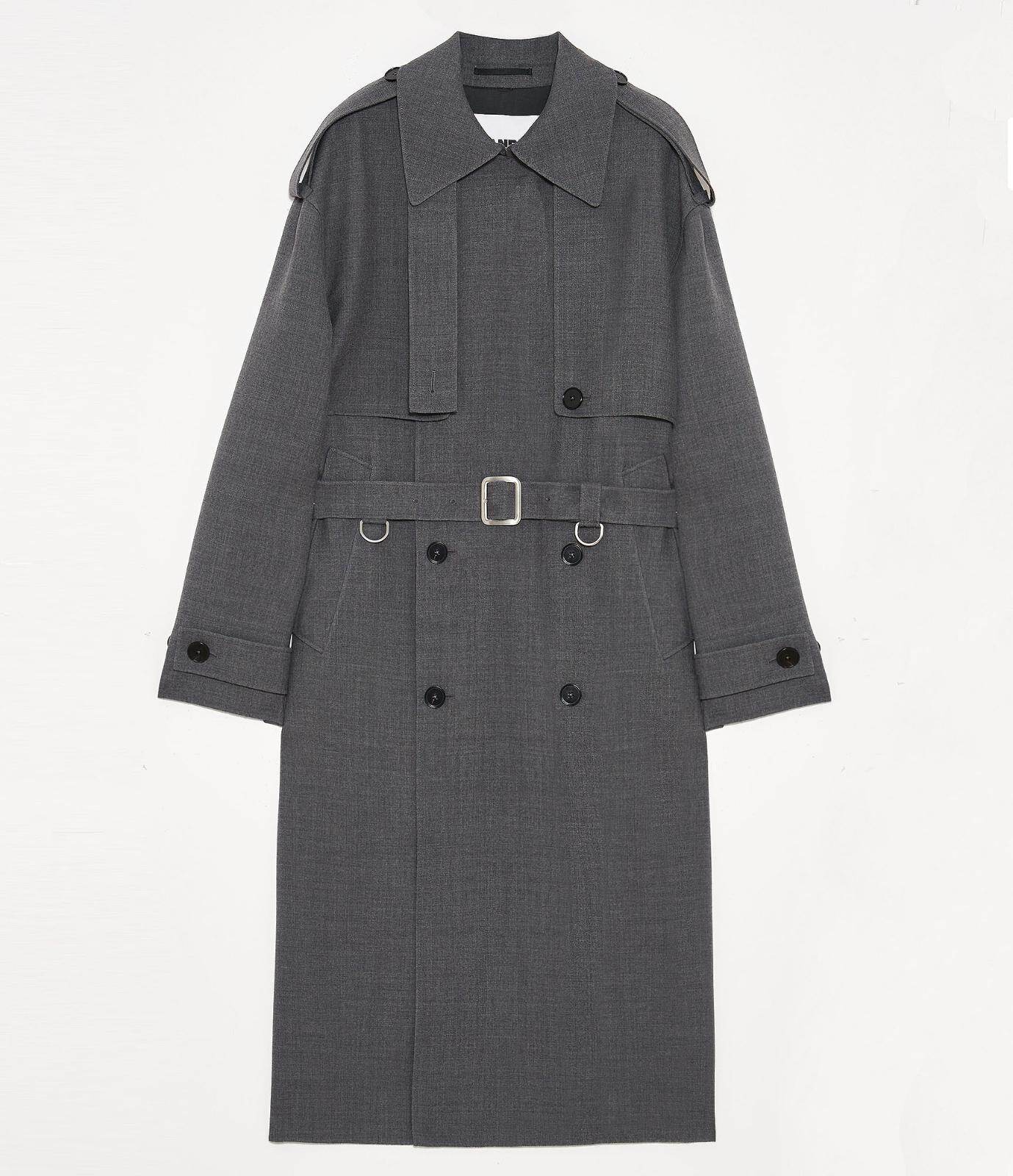 ジル サンダーのメンズアウター、柔らかなメリノのロングコート