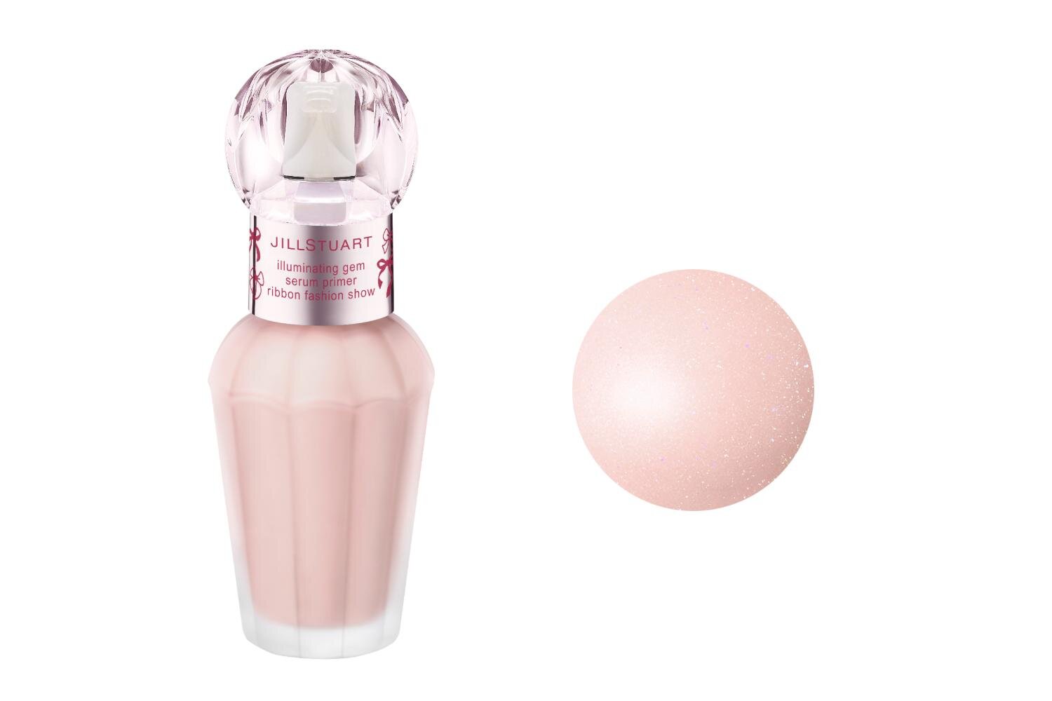 ジルスチュアート25年クリスマスコスメ、“リボン尽くし”ピンクリップ