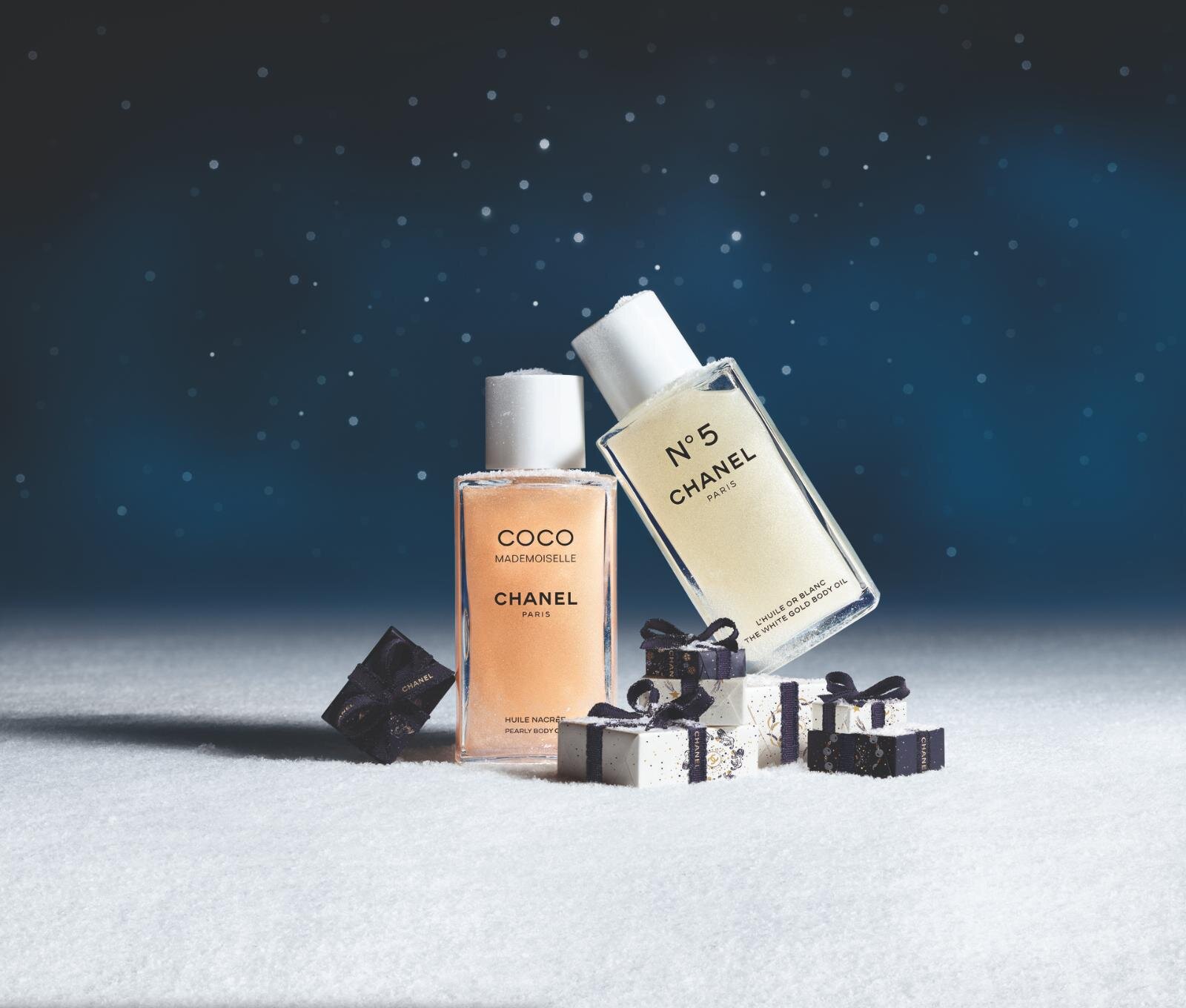 シャネル2025年クリスマスコフレ“星空のきらめき”パール入りボディ