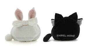 スナイデル ホーム“黒猫と白うさぎ”のハロウィンルームウェア、耳付き