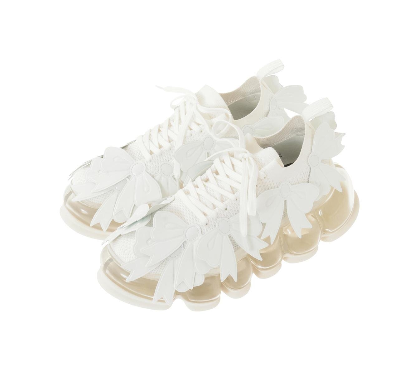 キャンディ ストリッパー“リボンだらけの”ぷっくり厚底スニーカー