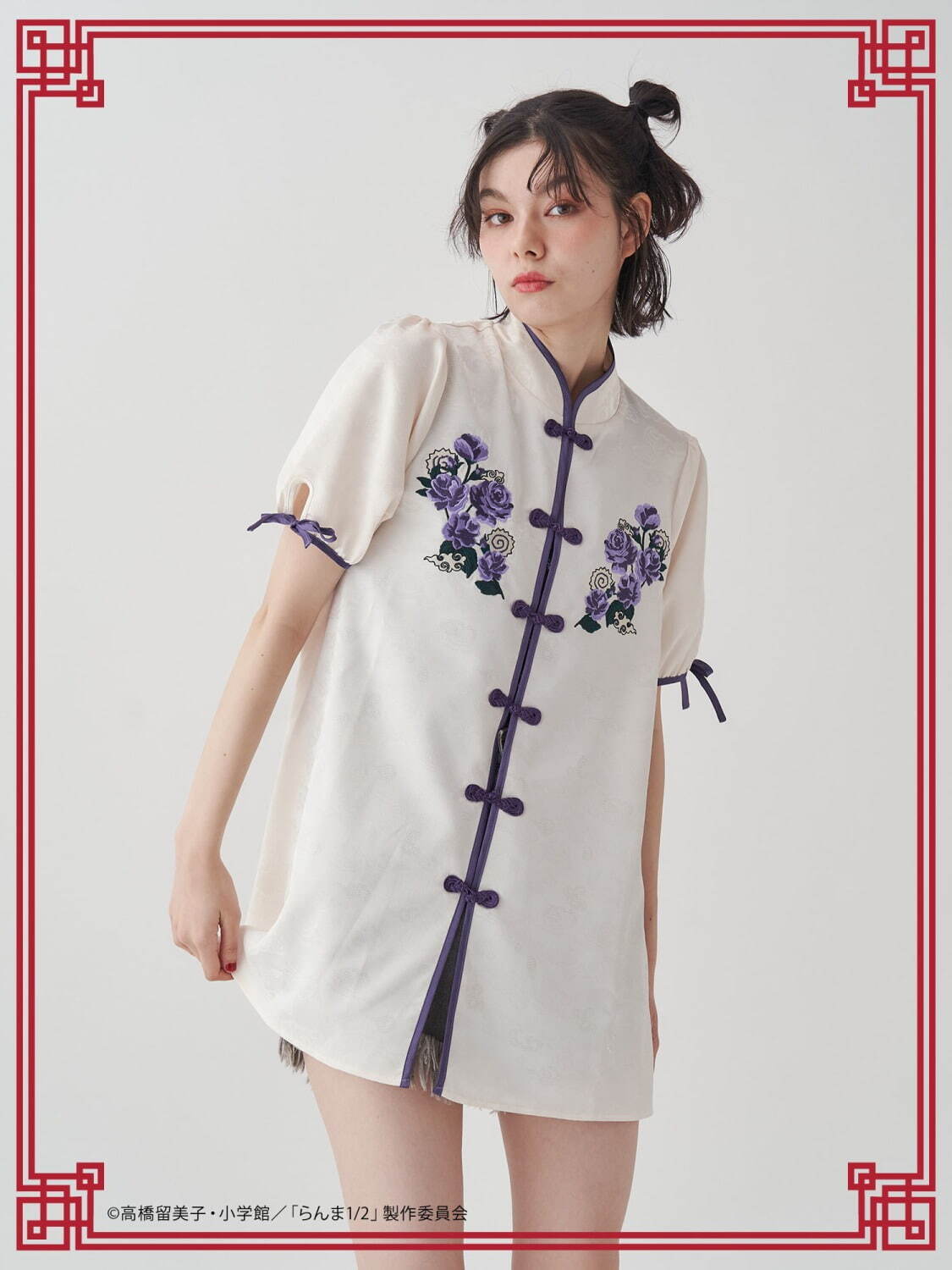 ジュエティ『らんま1/2』“チャイナ服風”ワンピース、アニメシーン