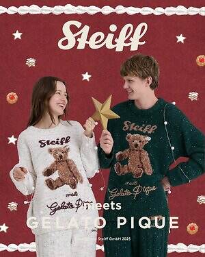 ジェラート ピケ×シュタイフ“世界最初のテディベア”主役のふわふわ