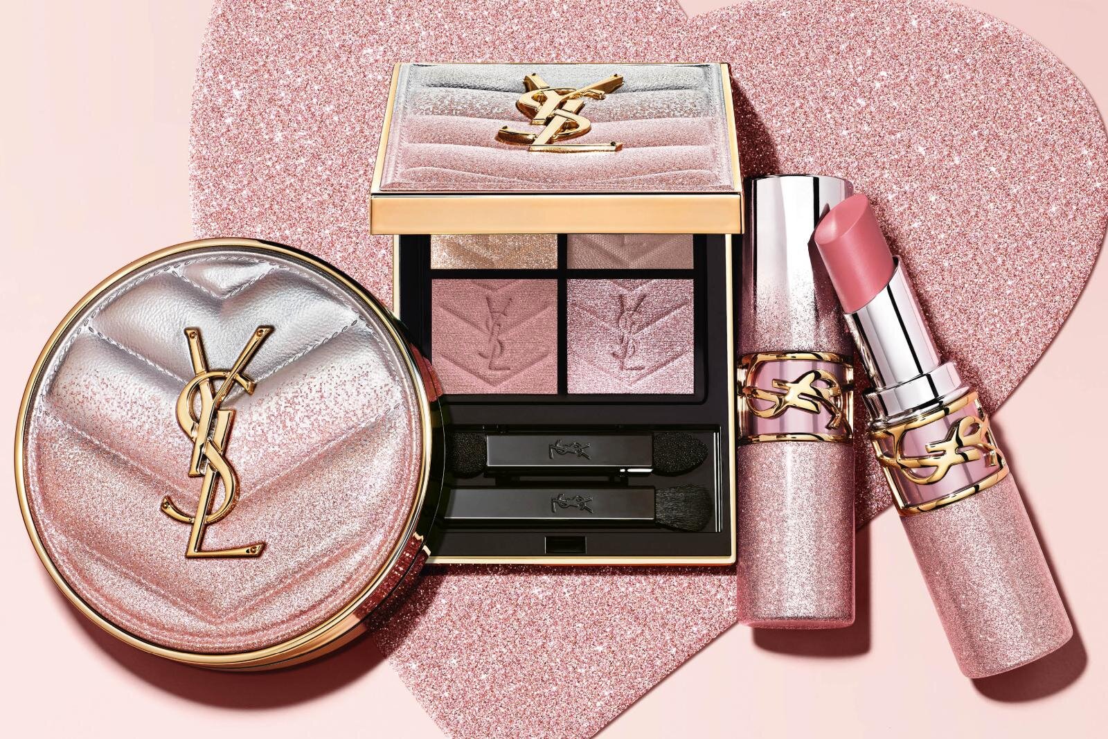 イヴ・サンローラン25年クリスマスコスメ第2弾、‟色彩チーク×煌めき