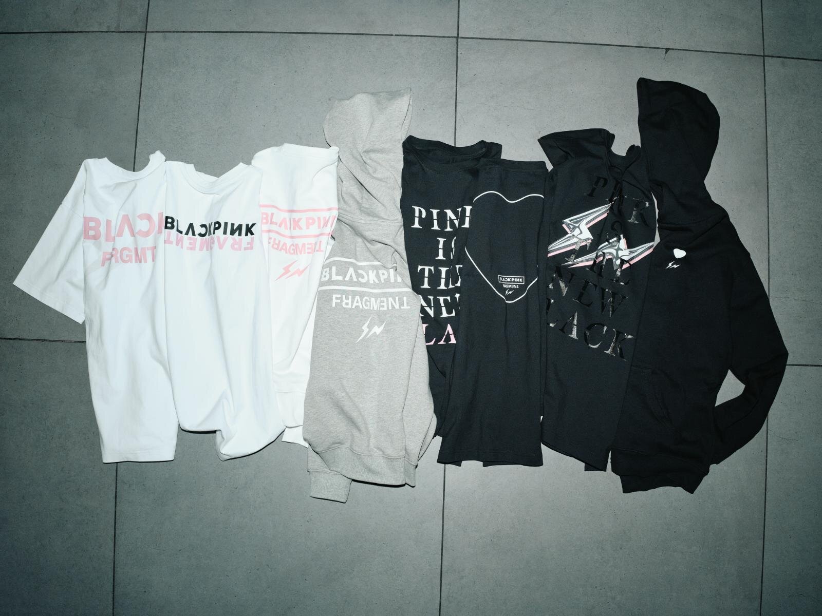 フラグメント×BLACKPINK、“ハート＆稲妻ロゴ”のスウェットや半袖T