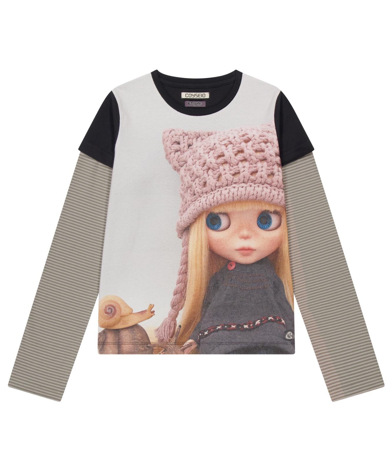 ファッションドール「ブライス」Tシャツ＆猫耳ニットキャップなど