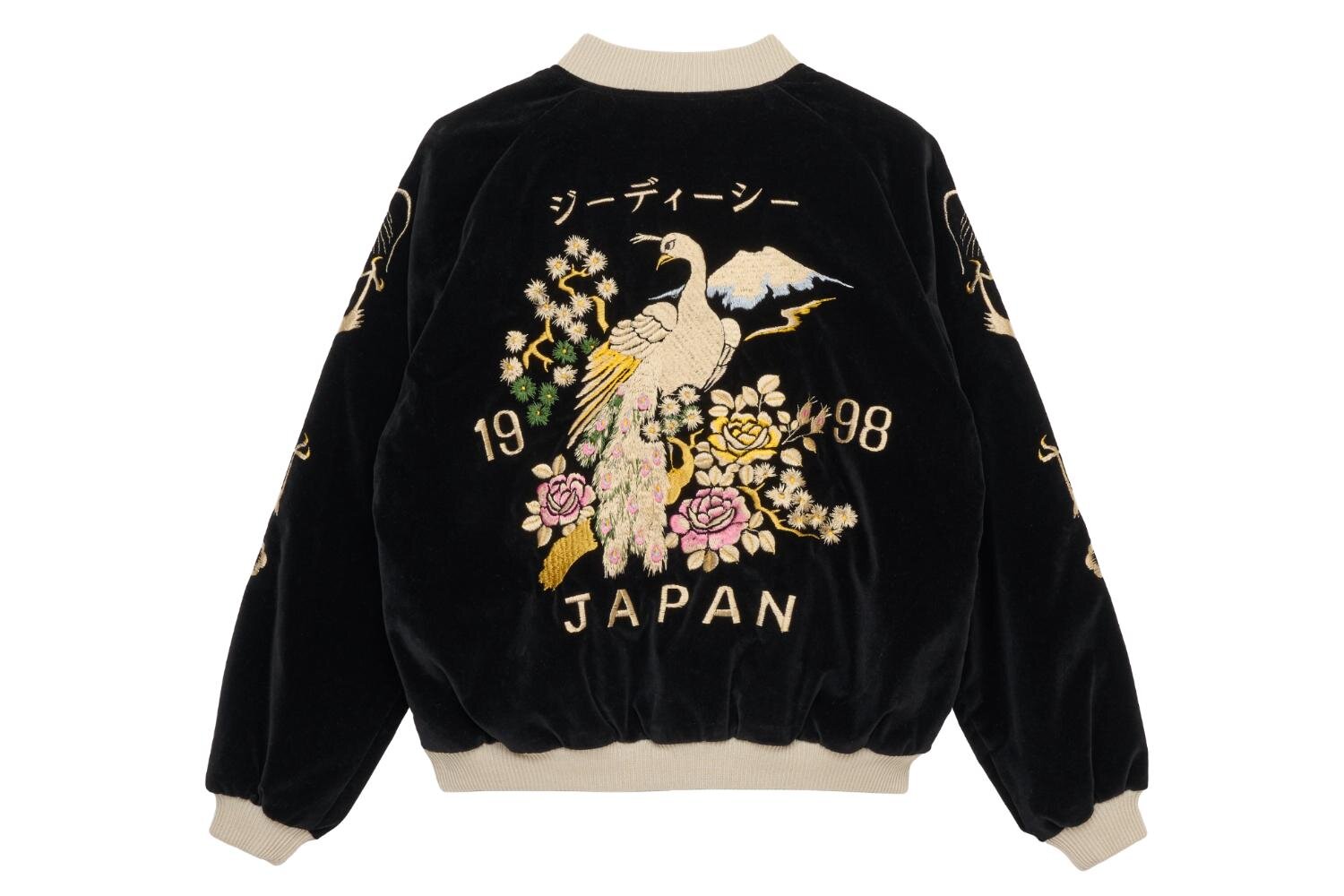 ミッドウエスト×ダブレット、別注のスカジャン - シロクマやハワイの