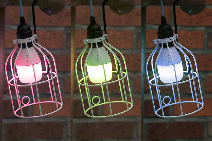 ソニーがLED電球スピーカーを発売 - ワイヤレスで音楽再生、192色の