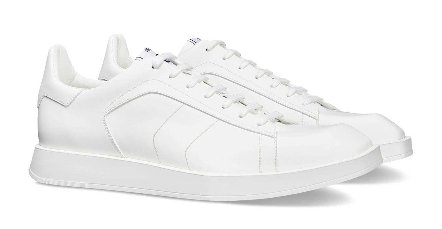 ベルルッティ“ホワイト”レザーの新メンズスニーカー、ダイヤモンド