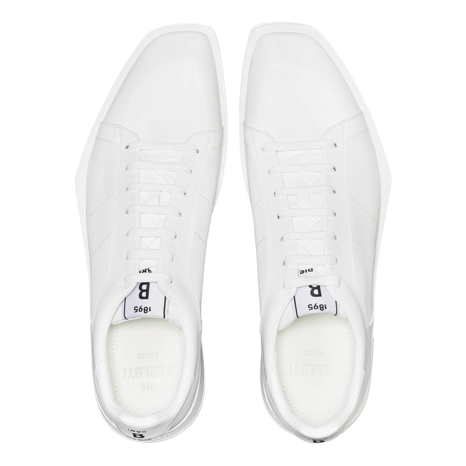 ベルルッティ“ホワイト”レザーの新メンズスニーカー、ダイヤモンド