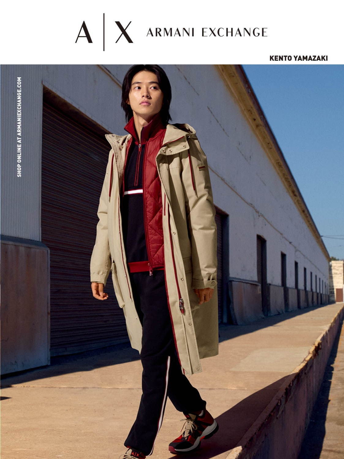 山﨑賢人が着こなす、A|X アルマーニ エクスチェンジ2020年春夏の新作