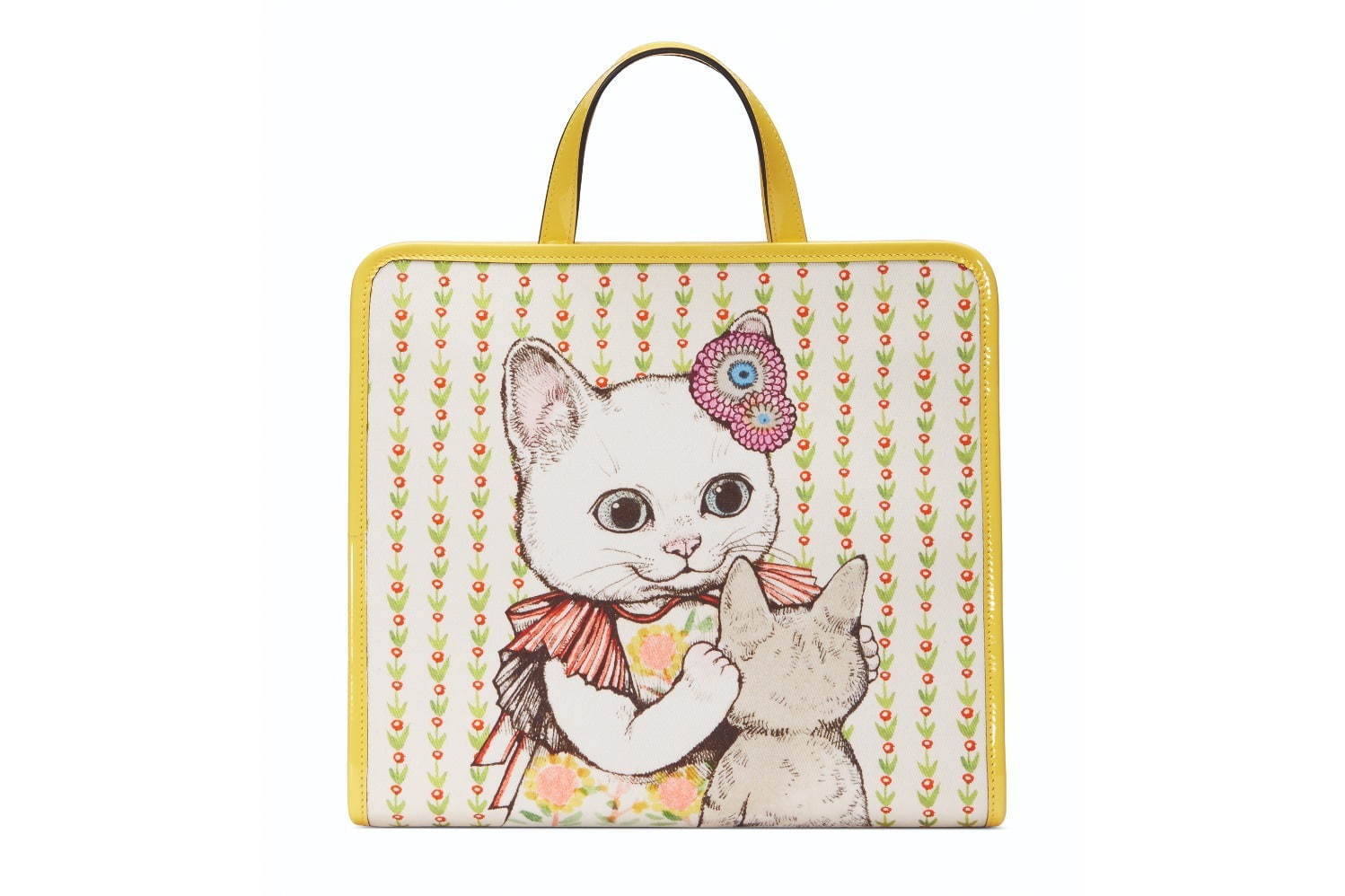 グッチ×ヒグチユウコ、シュールな猫やウサギが彩るキッズ＆ベビー