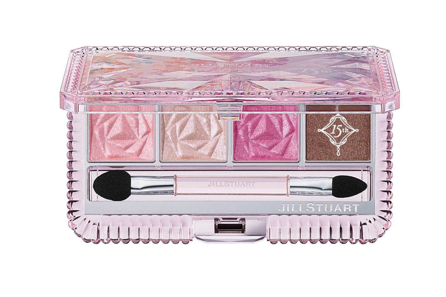 ジルスチュアート ビューティ15周年フラワーモチーフのアイシャドウ
