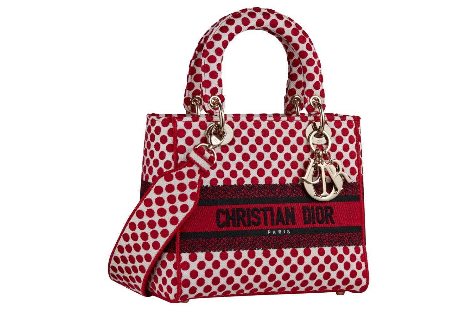 ディオール“真っ赤なポルカドット”主役の「ブック トート」や