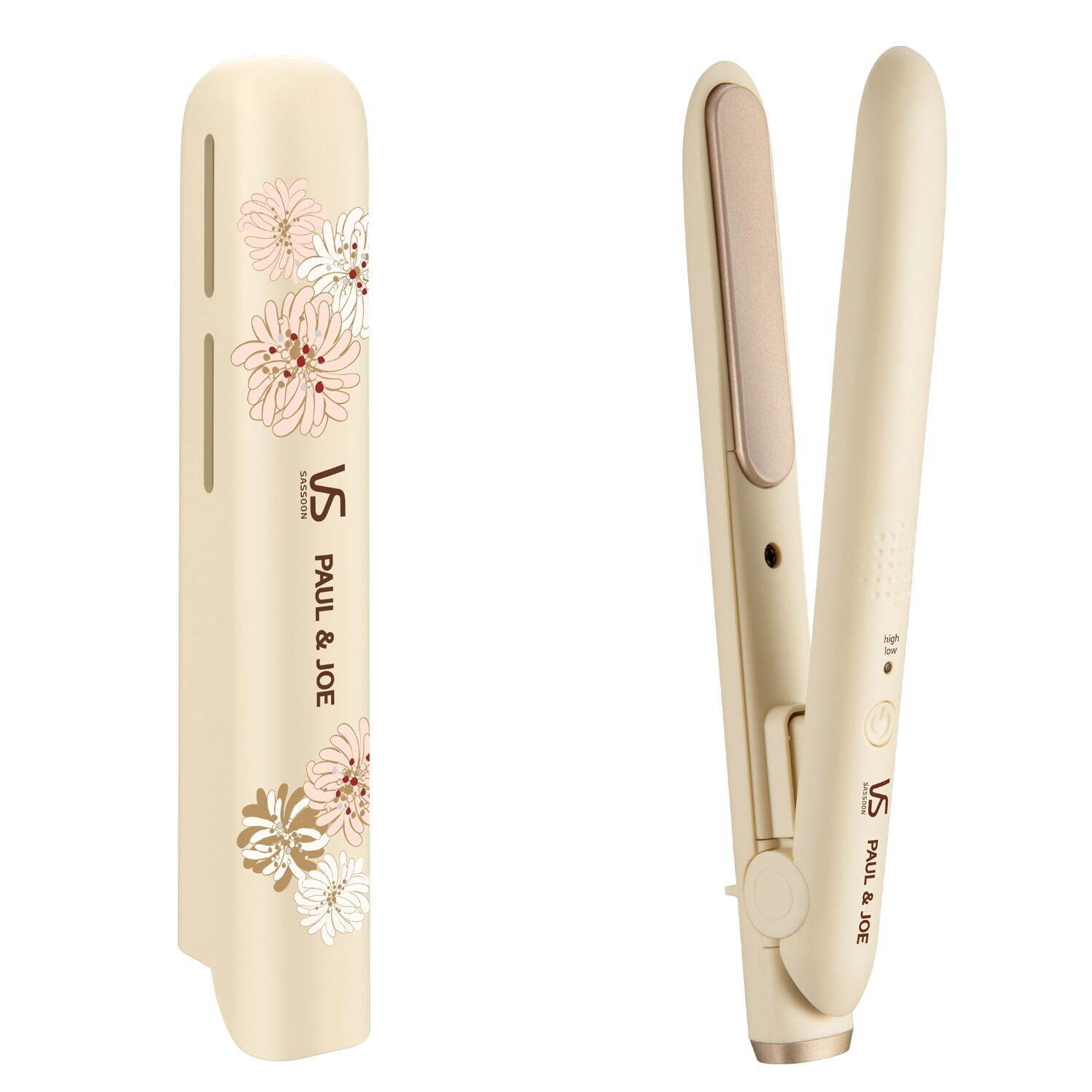 ポール & ジョー×ヴィダルサスーンの花柄ヘアアイロン、コンパクトで
